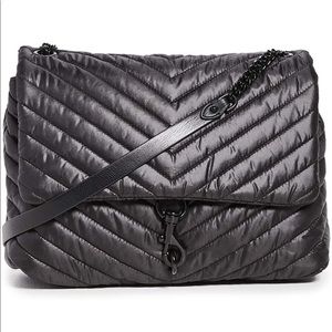 Rebecca Minkoff Edie Nylon Jumbo flap shoulder bag. NEW with tags